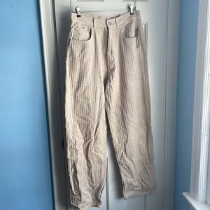 Cream corduroy pants, never worn